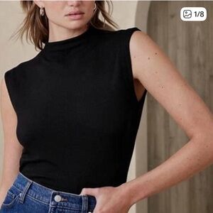 Banana Republic Soft Luxe Mock-Neck Top